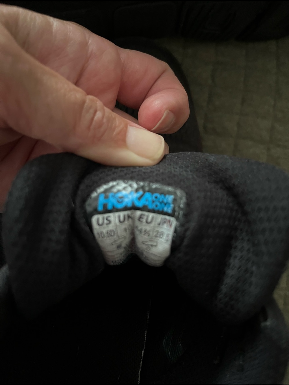 Hoka Men’s Athletic Running Shoes in black - Picture 6 of 6